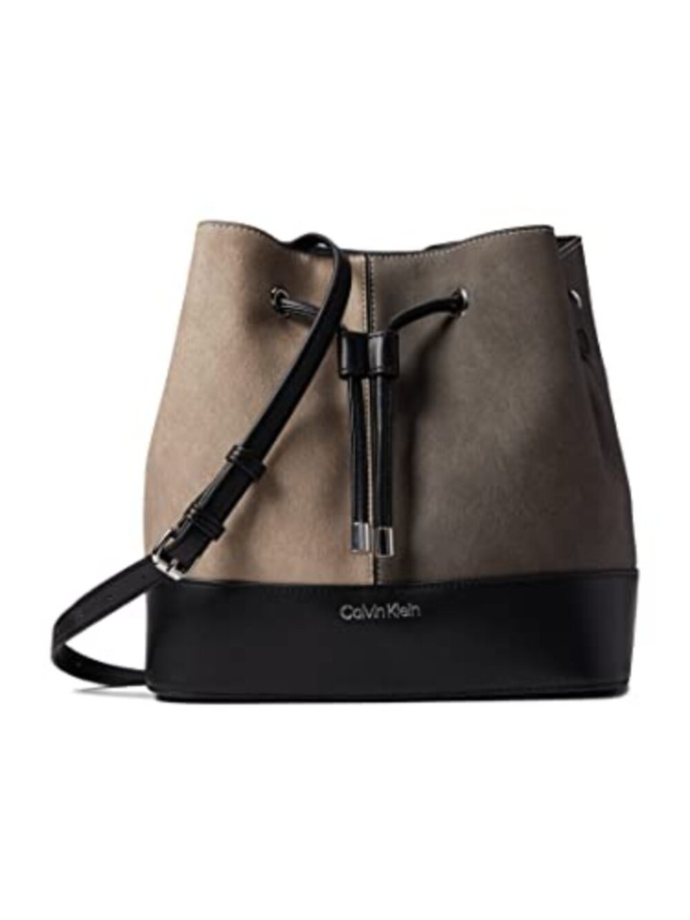 Faux Leather Chevron Bucket Shoulder Crossbody Bag